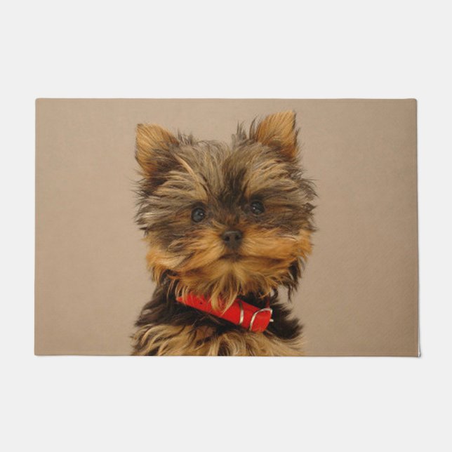 Yorkshire Terrier Puppy Doormat (Front)
