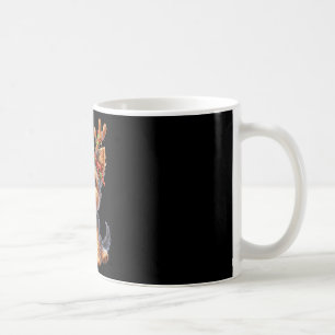 Yorkshire Terrier Reindeer Santa Hat Xmas Lights C Coffee Mug