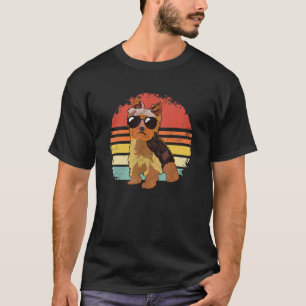 Yorkshire Terrier Retro Vintage Sunglasses Dog Yor T-Shirt