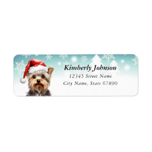 Yorkshire Terrier Return Address Labels