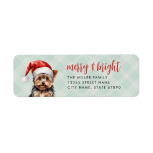 Yorkshire Terrier Return Address Labels