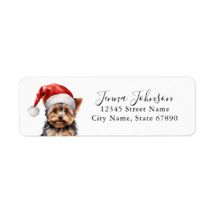 Yorkshire Terrier Return Address Labels