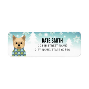 Yorkshire Terrier Return Address Labels