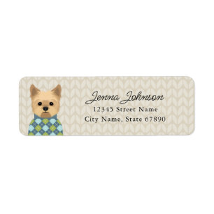 Yorkshire Terrier Return Address Labels