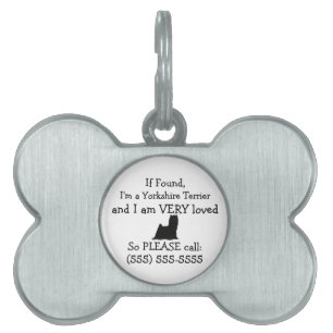 Yorkshire Terrier Safety Tag Return to Owner
