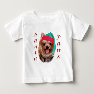 Yorkshire Terrier Santa Paws Baby T-Shirt