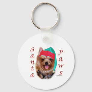 Yorkshire Terrier Santa Paws Key Ring