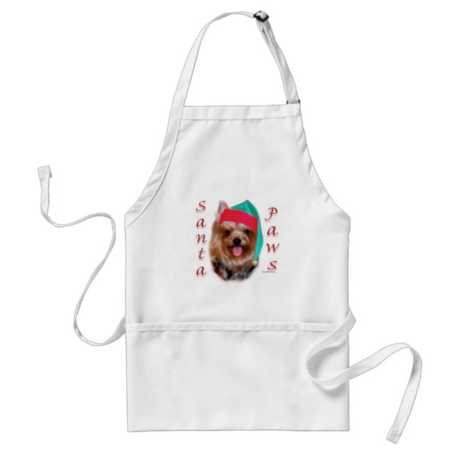 Yorkshire Terrier Santa Paws Standard Apron (Front)