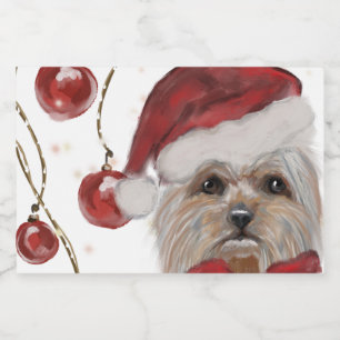 YORKSHIRE TERRIER  SPARKLING WINE LABEL