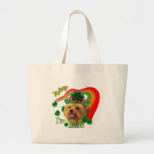 Yorkshire Terrier St Patricks Large Tote Bag
