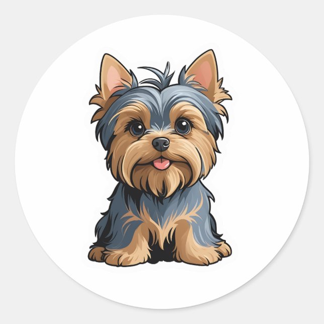 Yorkshire Terrier Sticker (Front)