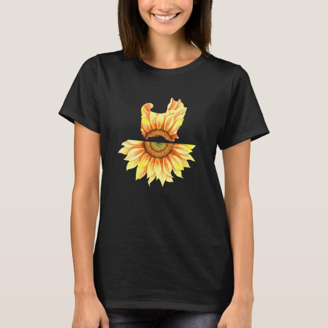 Yorkshire Terrier Sunflower Women T-Shirt (Front)