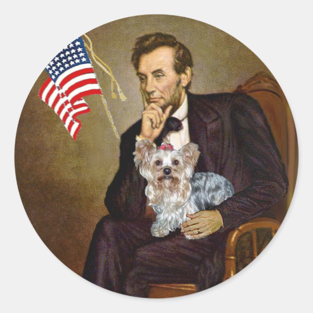 Yorkshire Terrier (T) - Lincoln Classic Round Sticker (Front)