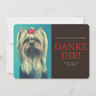 Yorkshire Terrier Thank You Card