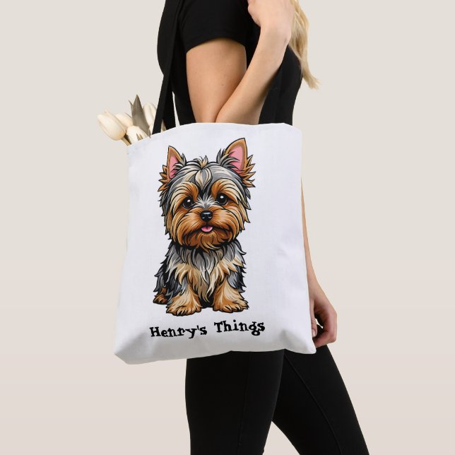 Yorkshire Terrier Tote Bag (Close Up)