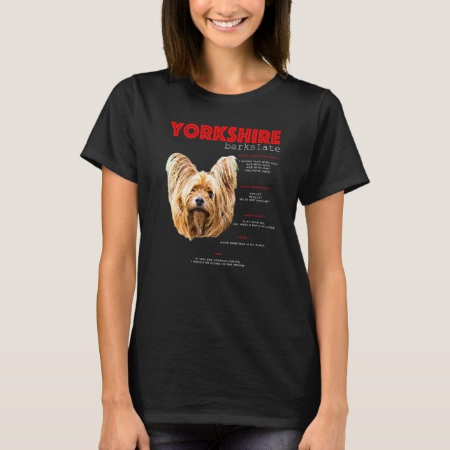Yorkshire Terrier Translate T-Shirt (Front)