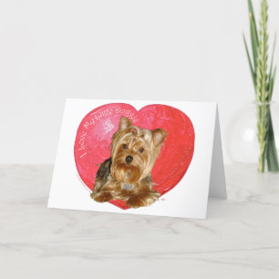 Yorkshire Terrier Valentine's Day Holiday Card