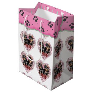 Yorkshire Terrier Valentine's Day Medium Gift Bag