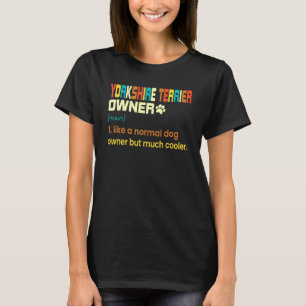 Yorkshire Terrier Vintage Retro Dog Mum Dad T-Shirt