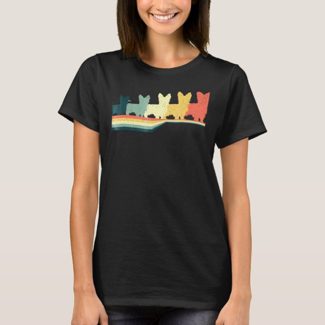 Yorkshire Terrier Vintage Retro Style T-Shirt (Front)