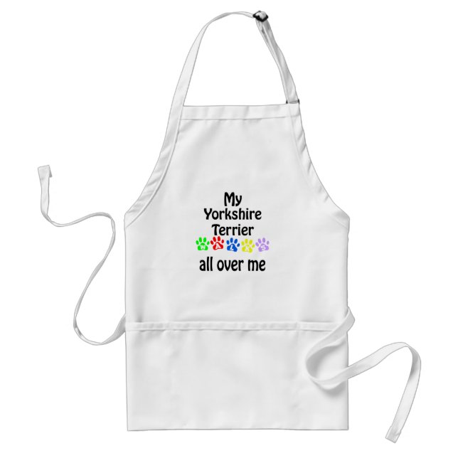 Yorkshire Terrier Walks Design Standard Apron (Front)