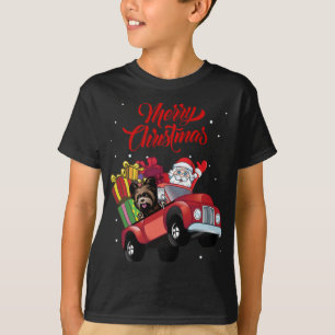 Yorkshire Terrier With Santa Claus In Red Truck Do T-Shirt
