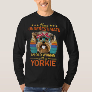 Yorkshire Terrier Womens Yorkie Lover Never Undere T-Shirt