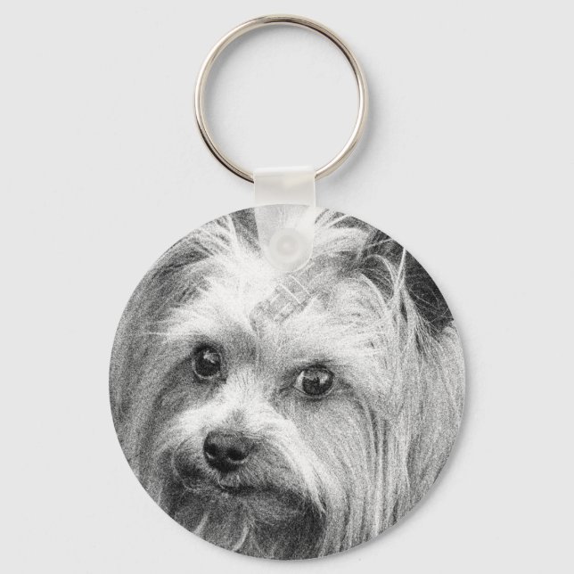 Yorkshire Terrier Yorkie Favourite Breed   Key Ring (Front)
