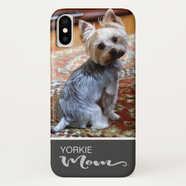 Yorkshire Terrier Yorkie Mum Add Your Dog Photo Case-Mate iPhone Case (Back)
