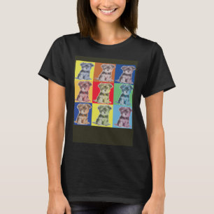 Yorkshire Terrier Yorkie Pop Popart Dog T-Shirt