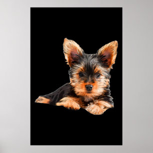 Yorkshire terrier Yorkie Puppy Dog Poster
