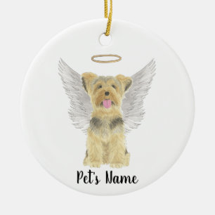 Yorkshire Terrier Yorkie Sympathy Memorial Ceramic Tree Decoration