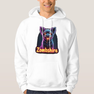 Yorkshire Terrier Yorkie Zombie Dog Halloween Over Hoodie