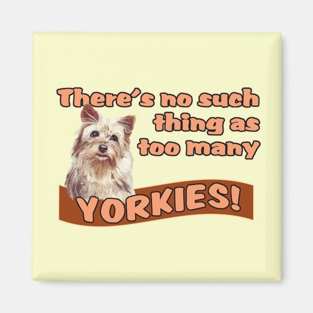 YORKSHIRE TERRIERS MAGNET (Front)