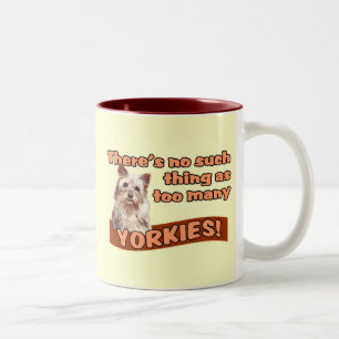 YORKSHIRE TERRIERS Two-Tone COFFEE MUG