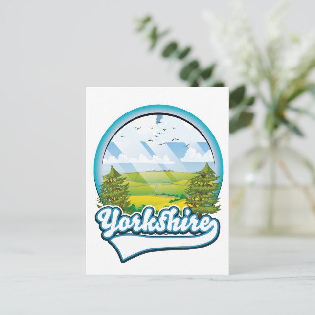 Yorkshire Travel logo Holiday Postcard (Standing Front)