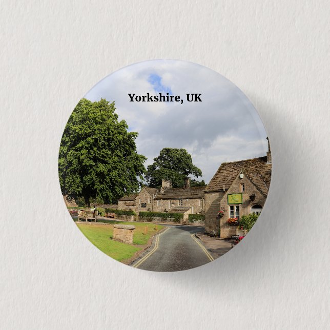 Yorkshire, UK 3 Cm Round Badge (Front)