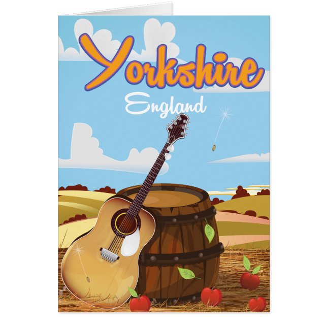 Yorkshire vintage travel poster (Front)