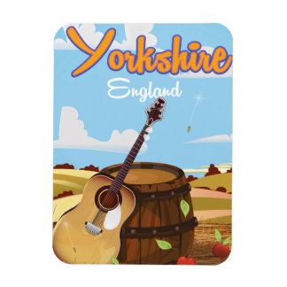 Yorkshire vintage travel poster magnet