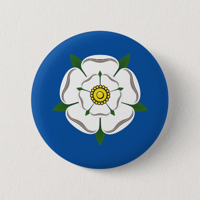 Yorkshire white rose badge (Front)