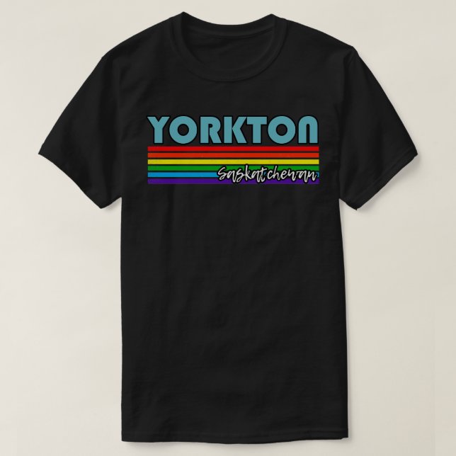 Yorkton Saskatchewan Pride Yorkton LGBT Gift LGBTQ T-Shirt (Design Front)
