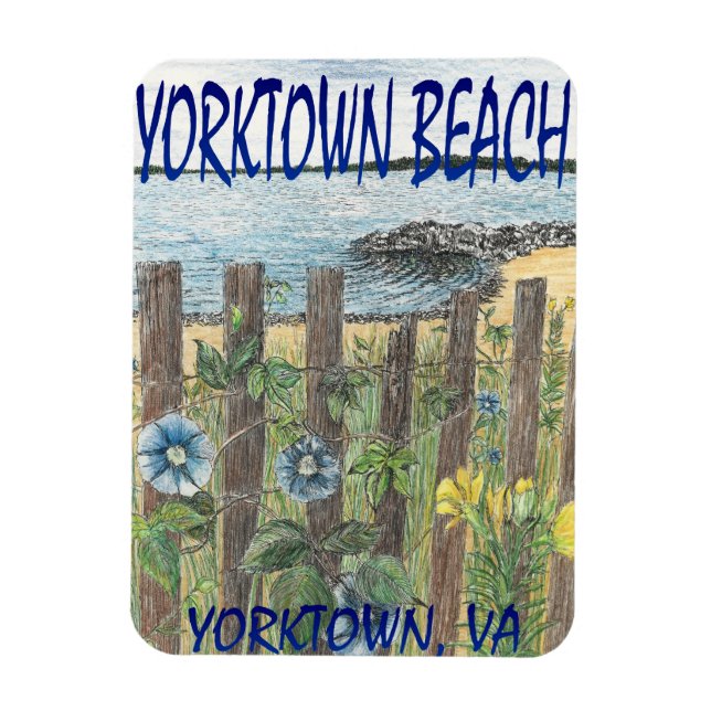 Yorktown Beach Magnet (Vertical)