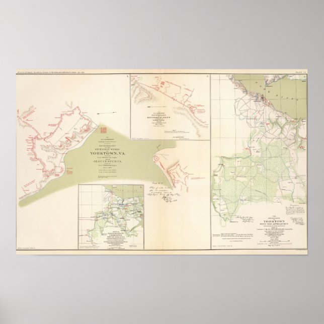 Yorktown, Gloucester, Va Poster (Front)