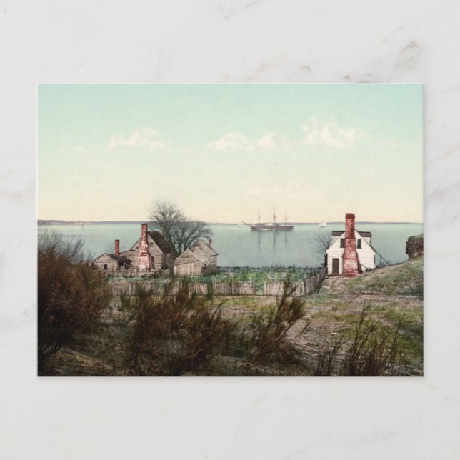 Yorktown harbour Virginia Postcard (Front)
