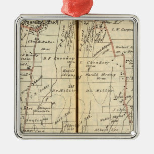 Yorktown, New York 4 Metal Tree Decoration