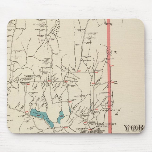 Yorktown NY Mouse Mat (Front)