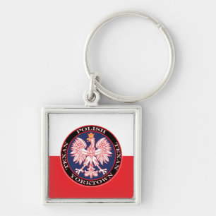 Yorktown Round Polish Texan Key Ring