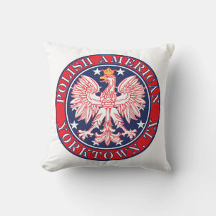 Yorktown Texas Polish American Eagle Cushion