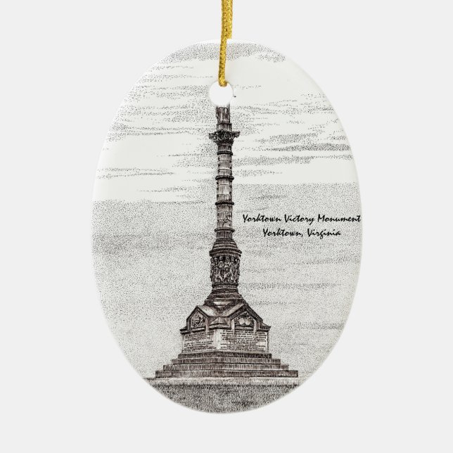 Yorktown Victory Monument Ornament (Front)