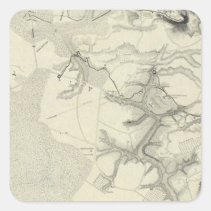 Yorktown, Virginia Square Sticker